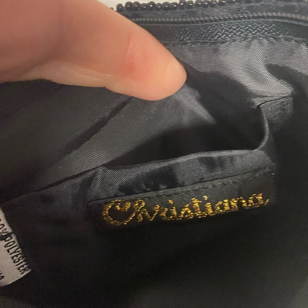 VTG Christina Black Beaded Southwestern Small Bag